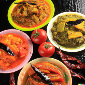 DALL·E 2023-04-07 18.18.48 - Indian Food Veg. Curry Items